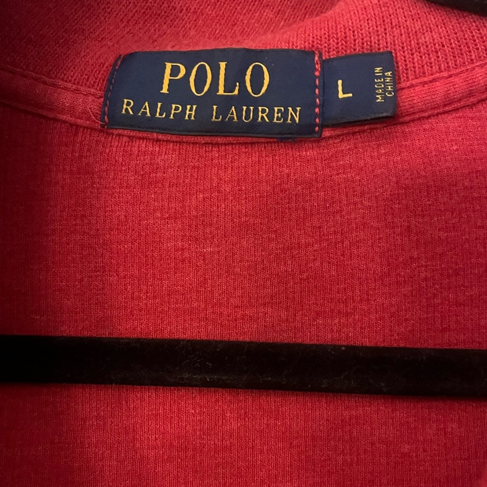 Polo by Ralph Lauren Men's Zip-Up Red Sweater - Picture 3 of 3